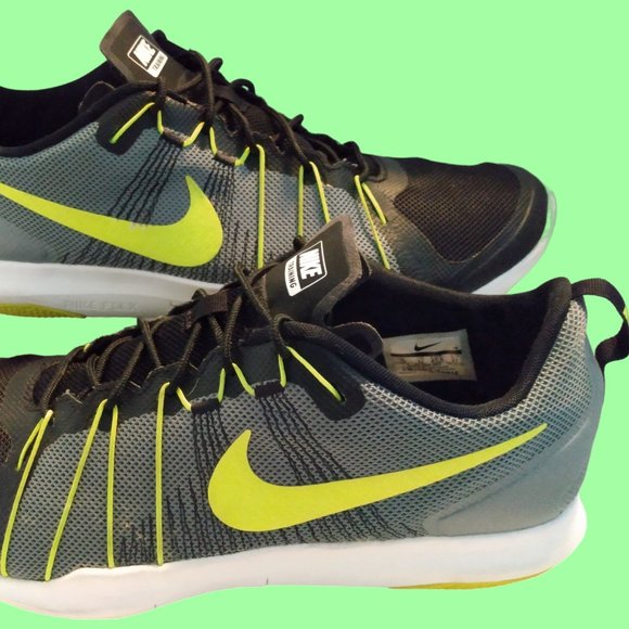 Nike Mens Flex Train Aver Training Running Shoes 831568-002 Black Neon Size 13 main image 8